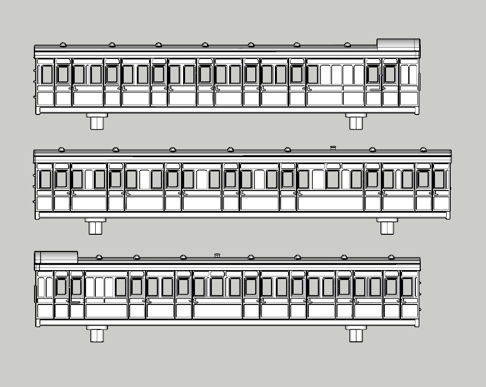 (image for) (N) SECR Birdcage Trio-A Early 3 Coach Bundle - Set 535